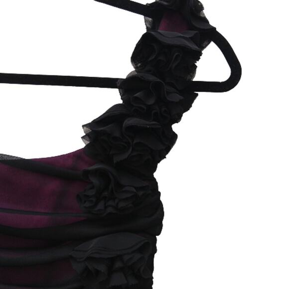 One-Shoulder Black Mini Dress Women's XS - Picture 3 of 7